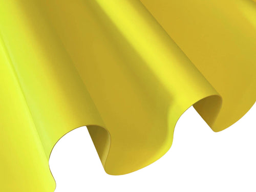 Fluorescent Yellow Satin Vegan Leather