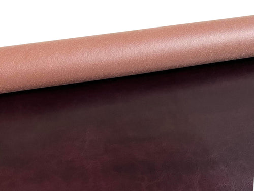 Burgundy Distressed Vegan Leather — ROMA OLD