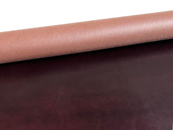 Burgundy Distressed Vegan Leather — ROMA OLD
