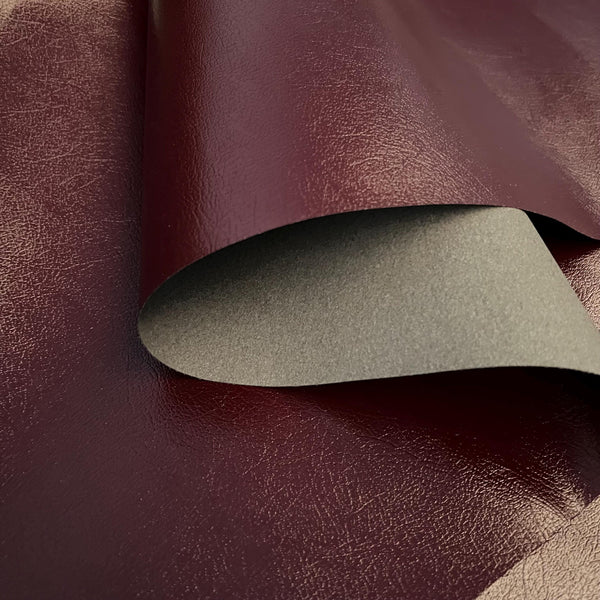 Burgundy Bonded Leather — Salamander Cabra