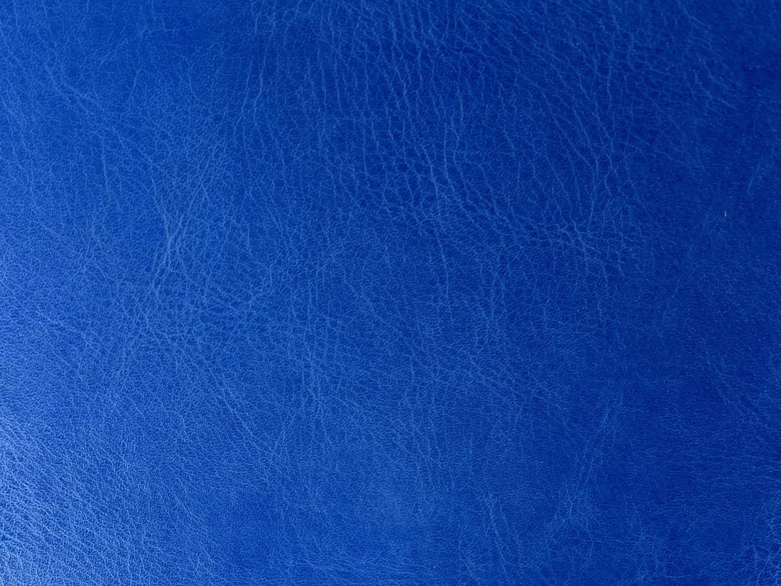 Blue Vegan Leather — COMO