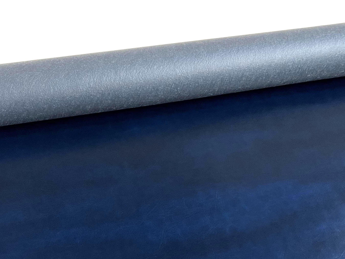 Blue Distressed Vegan Leather — ROMA OLD