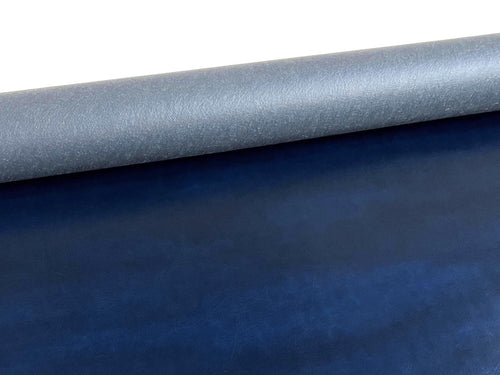 Blue Distressed Vegan Leather — ROMA OLD