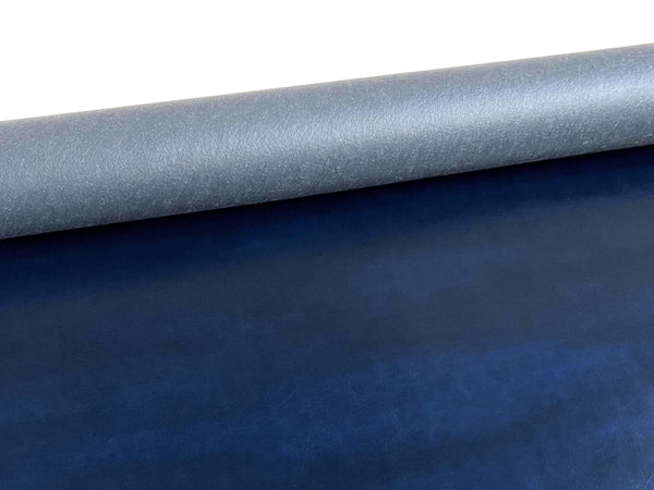 Blue Distressed Vegan Leather — ROMA OLD