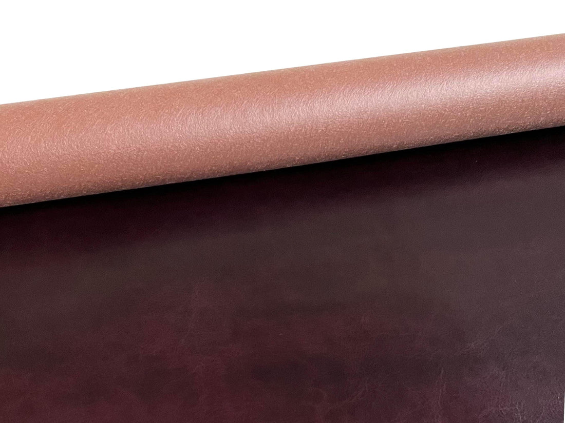 Burgundy Distressed Vegan Leather — ROMA OLD