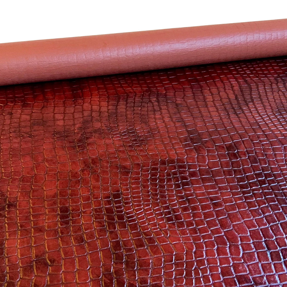 Brown Crocodile Vegan Leather — Dedalo