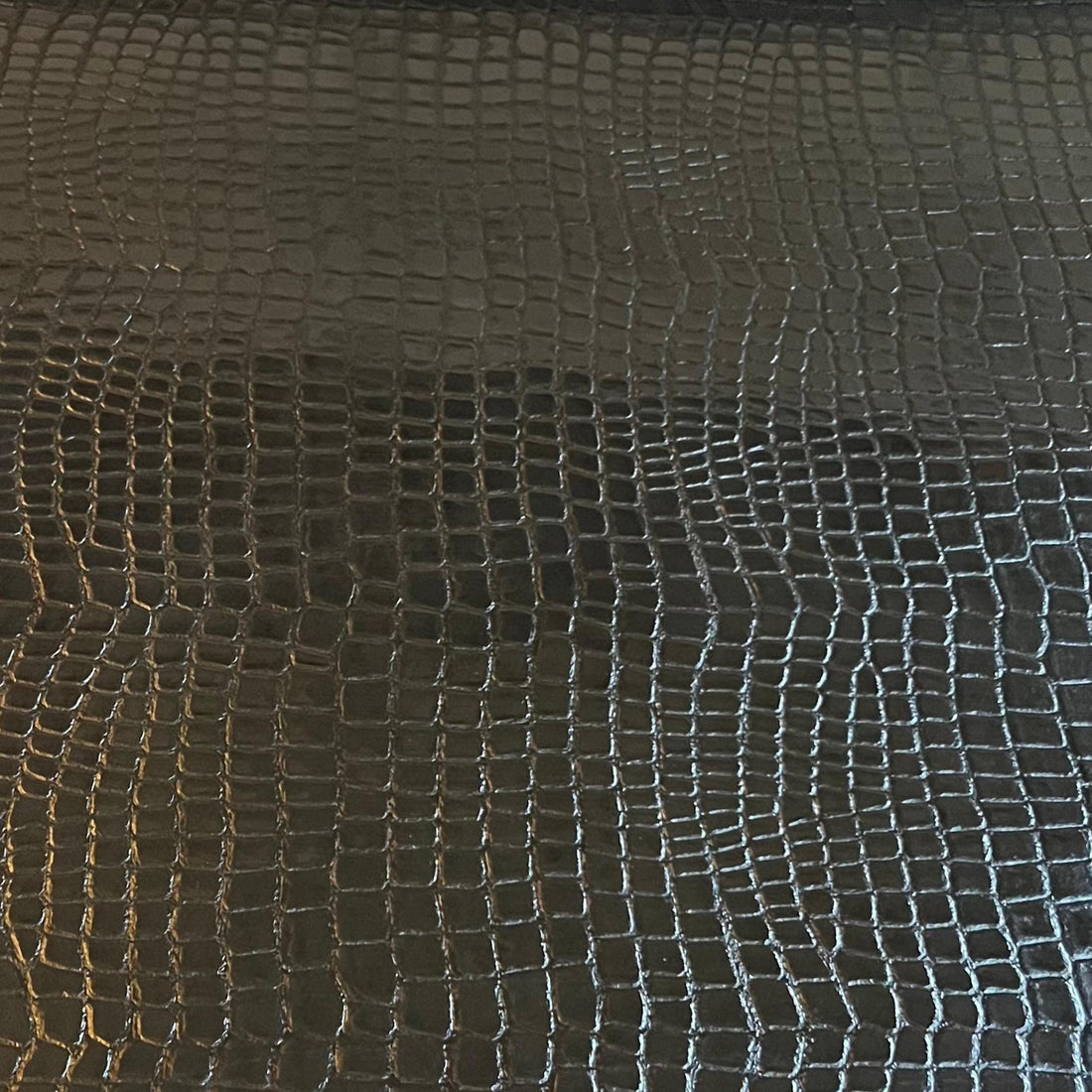 Black Crocodile Vegan Leather — Dedalo